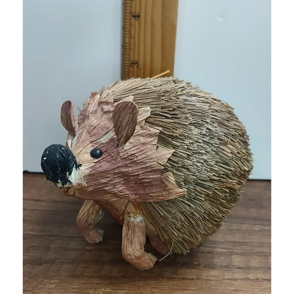 Bristle bottle brush Hedgehog Woodland Creature Home Decor D2